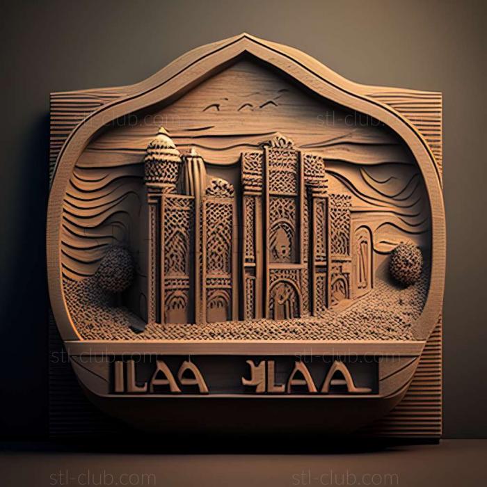 3D мадэль Халабджа в Ираке (STL)